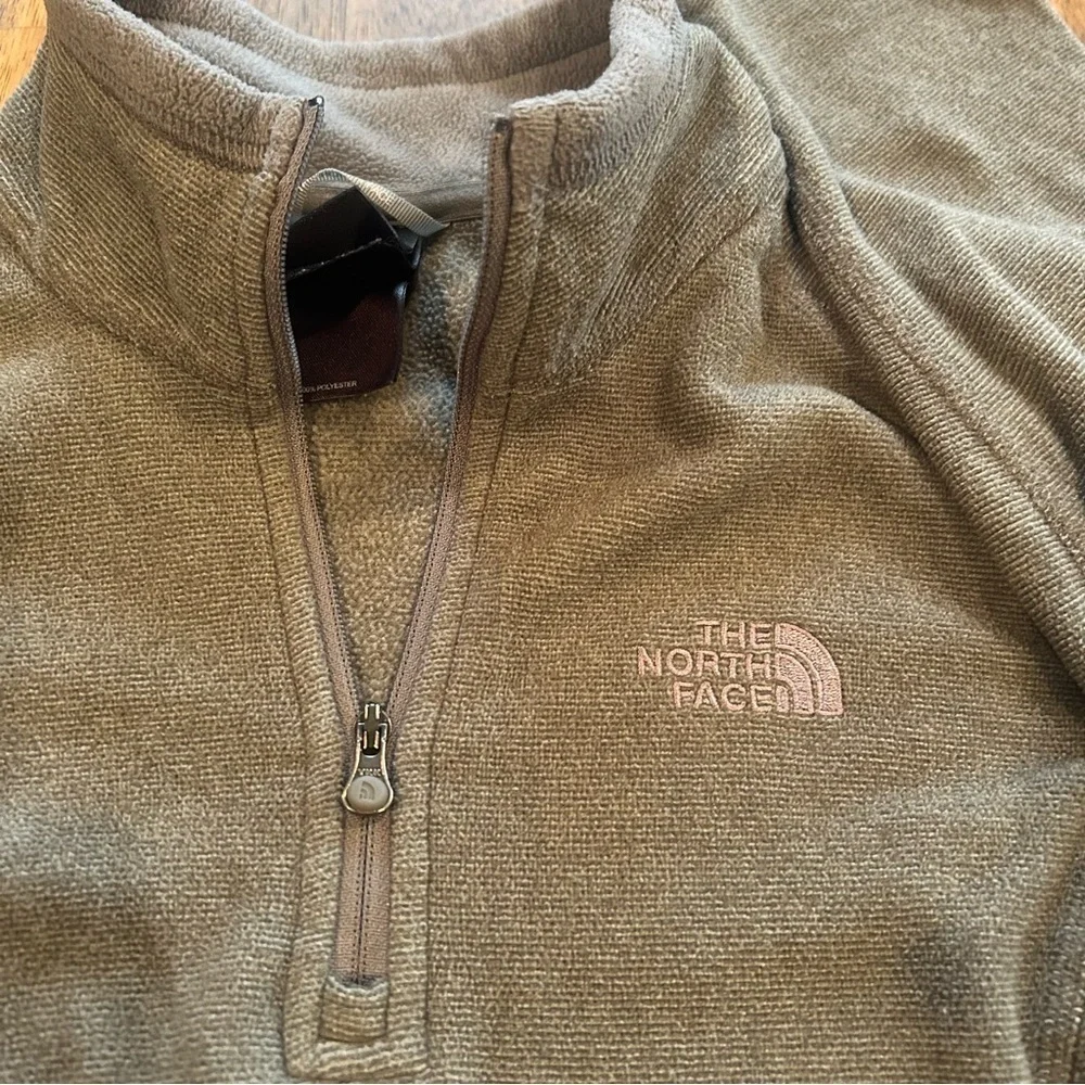 The North Face Olive Green Fleece Pullover Size Extra S